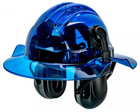 CLEARVIEW BROADBRIM BLUE-with EARMUFFS-HERO
