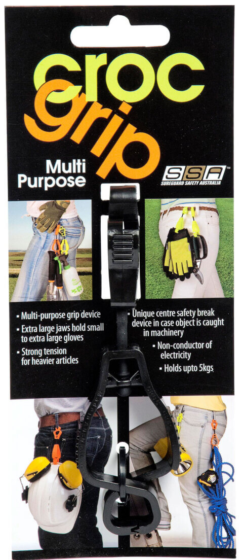 croc grip header card-BLACK