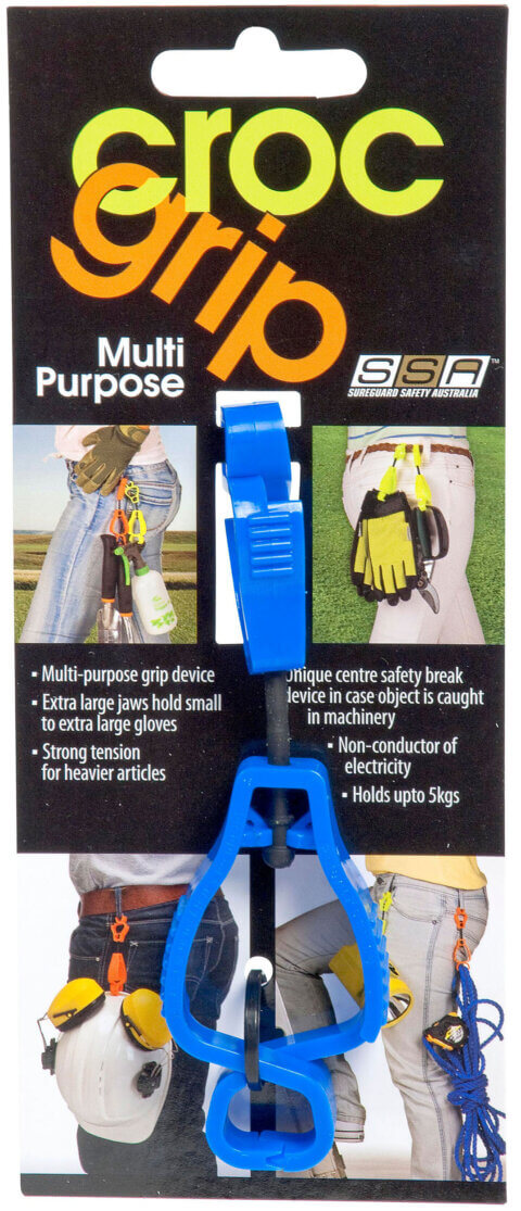 croc grip header card-BLUE