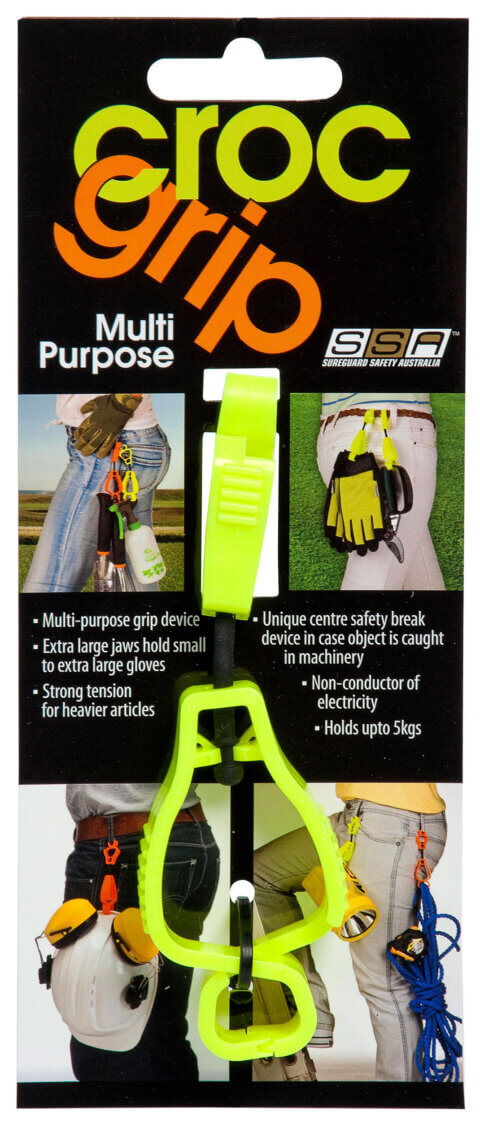 croc grip header card-FLURO YELLOW