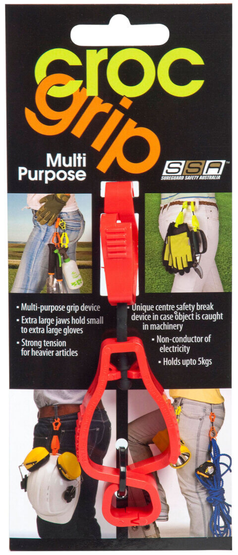 croc grip header card-RED