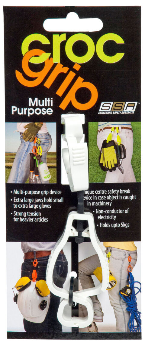 croc grip header card-WHITE