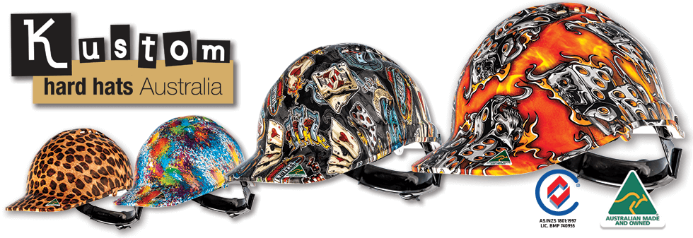 Kustom Hard Hats Peak Banner